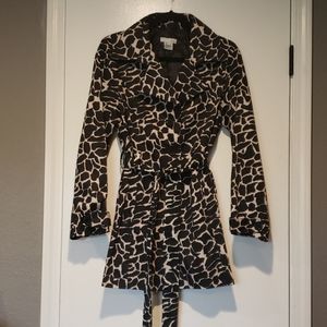 Animal print light weight jacket
